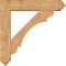 Ekena Millwork Olympic Arts and Crafts Smooth Bracket w/ Offset Brace, Western Red Cedar, 7 1/2"W x 36"D x 36"H BKT0806X36X36OLY03SWR - alternate 2